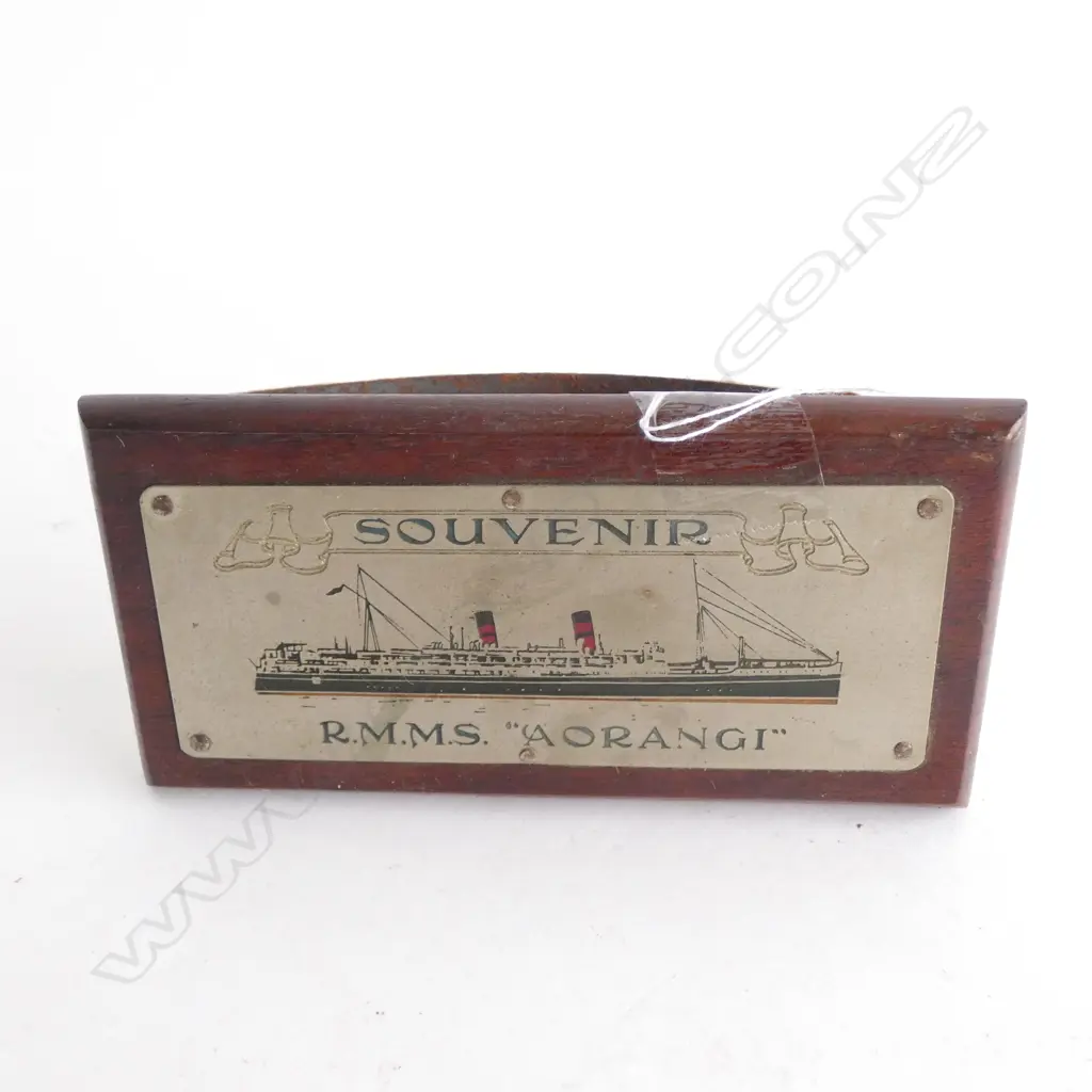 RMMS AORANGI SOUVENIR PLAQUE L. 150MM Image 1++