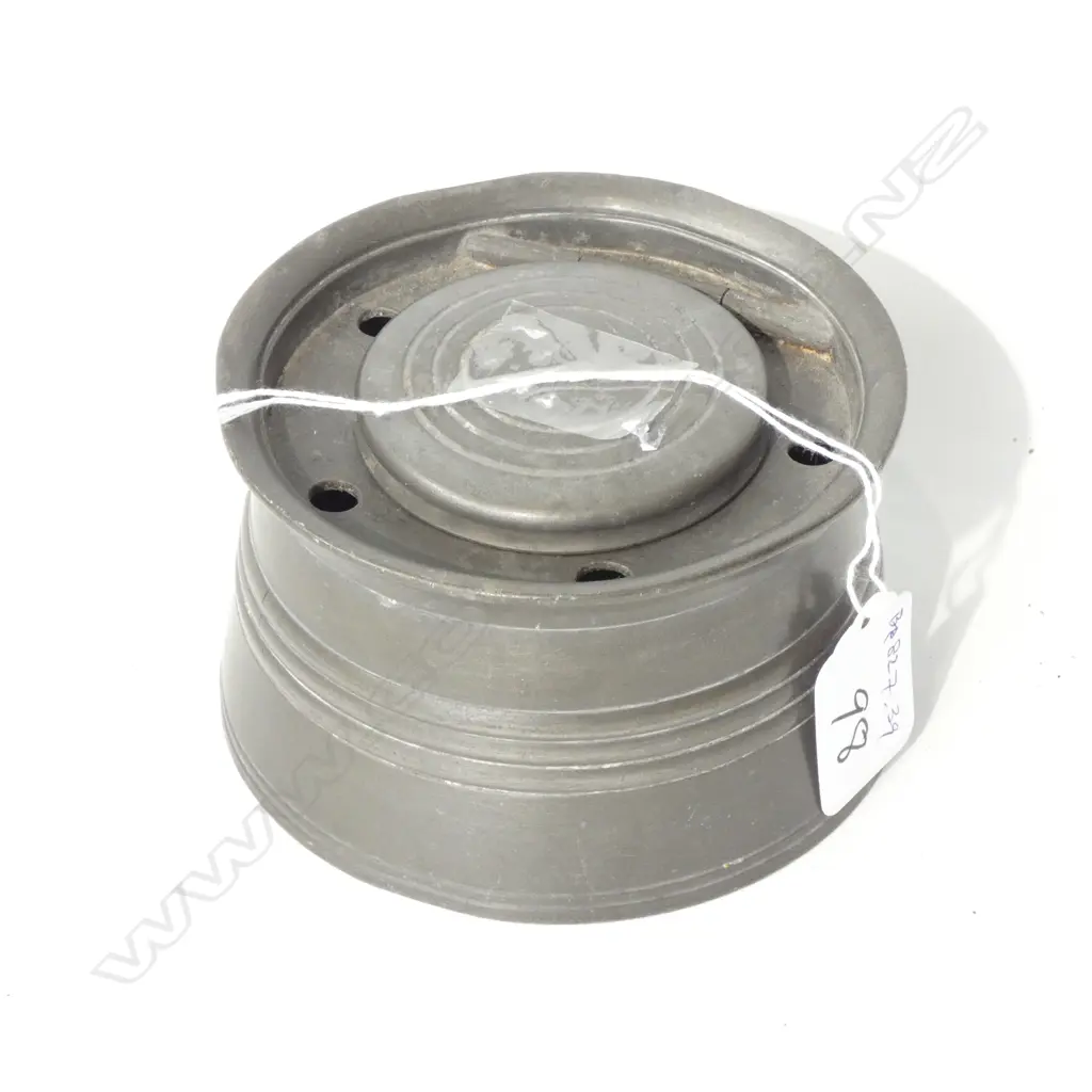 PEWTER INKWELL 100MM DIA Image 1++