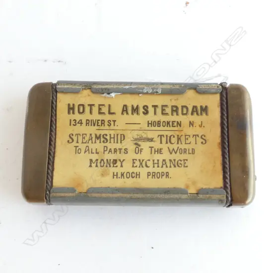 HOTEL AMSTERDAM STEAMSHIP TICKETS VESTA