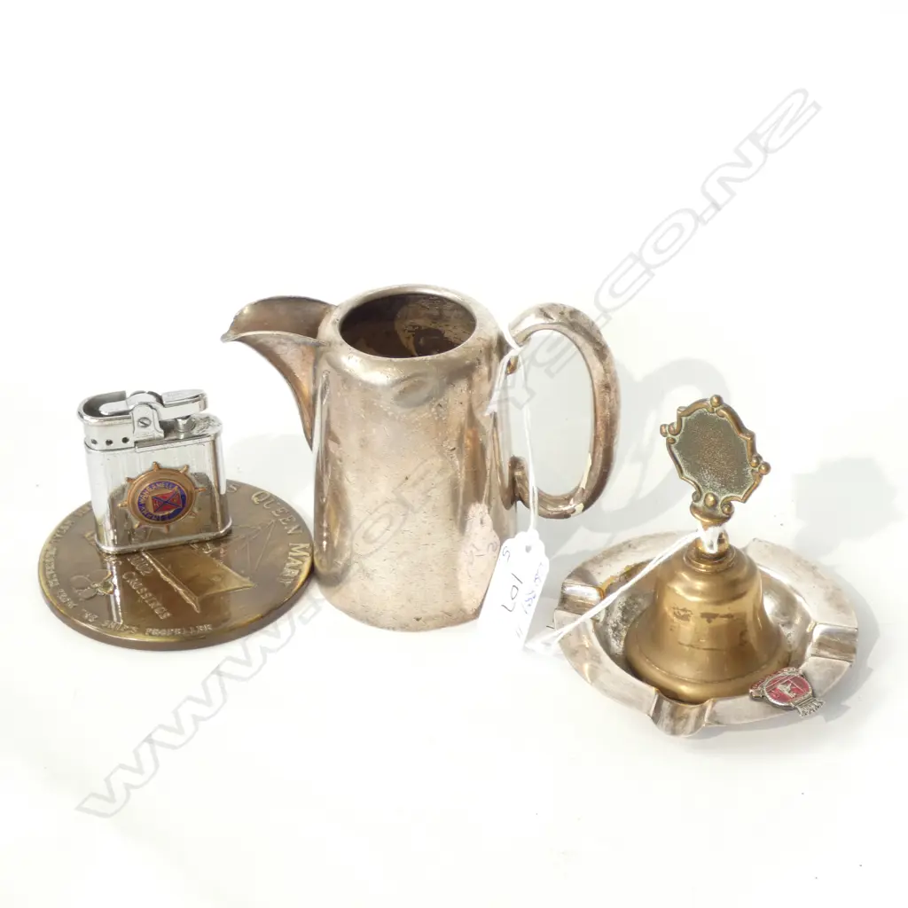 5 ITEMS: S.S&A.Co. S/PLATE JUG + ASHTRAY.LIGHTER... Image 1++