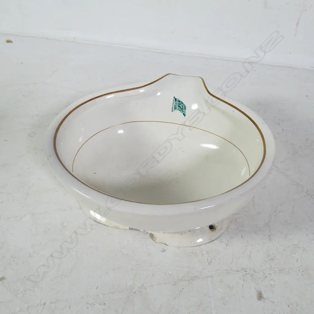 'U.S.S.Co.' 19THC CHINA CABIN HAND BASIN Image 1++