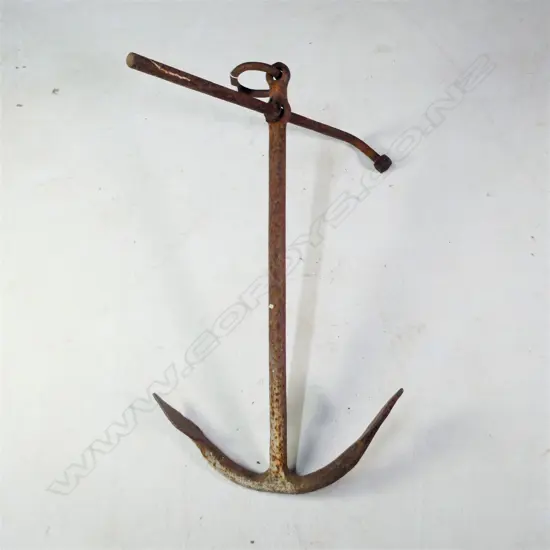 OLD KEDGE ADMIRALTY SHIP'S ANCHOR L.950mm