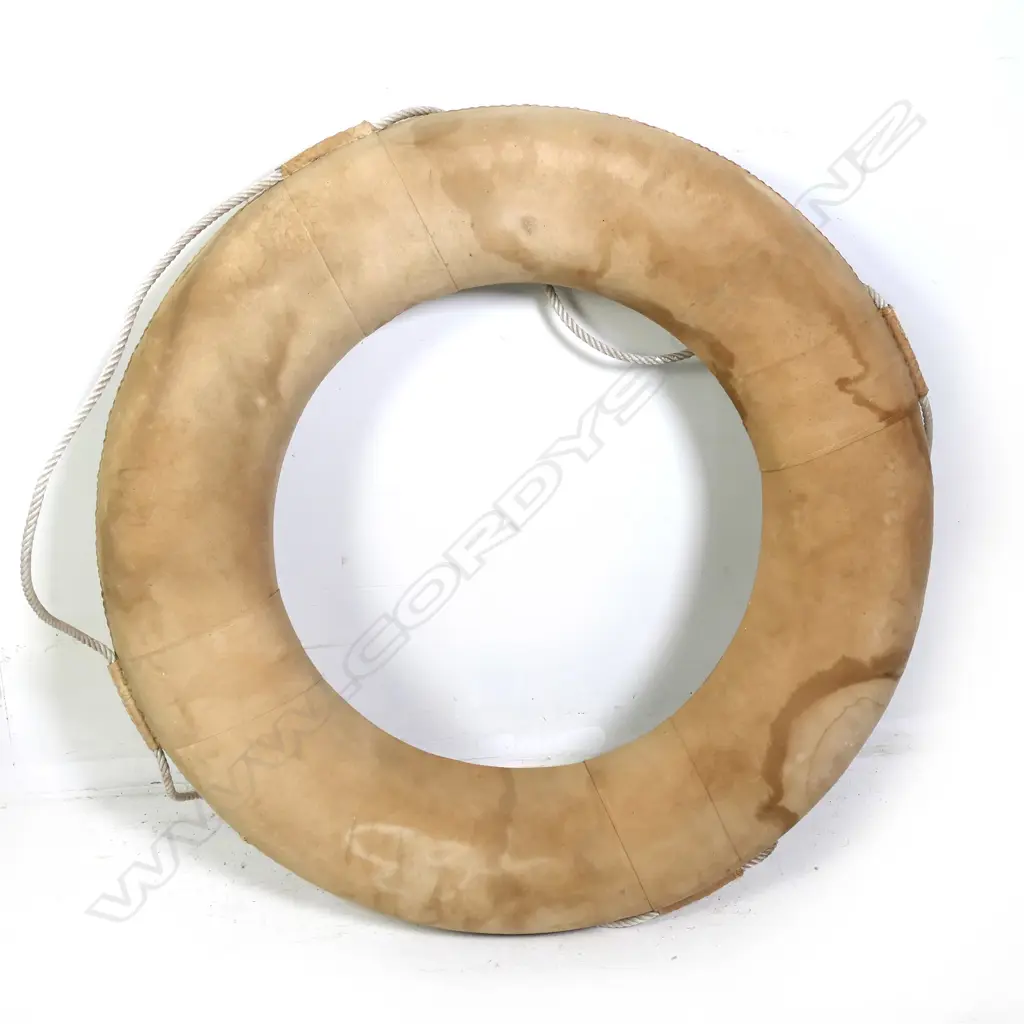 SHIPS VINTAGE LIFEBUOY - PLAIN CANVAS - DIA. 750MM Image 1++