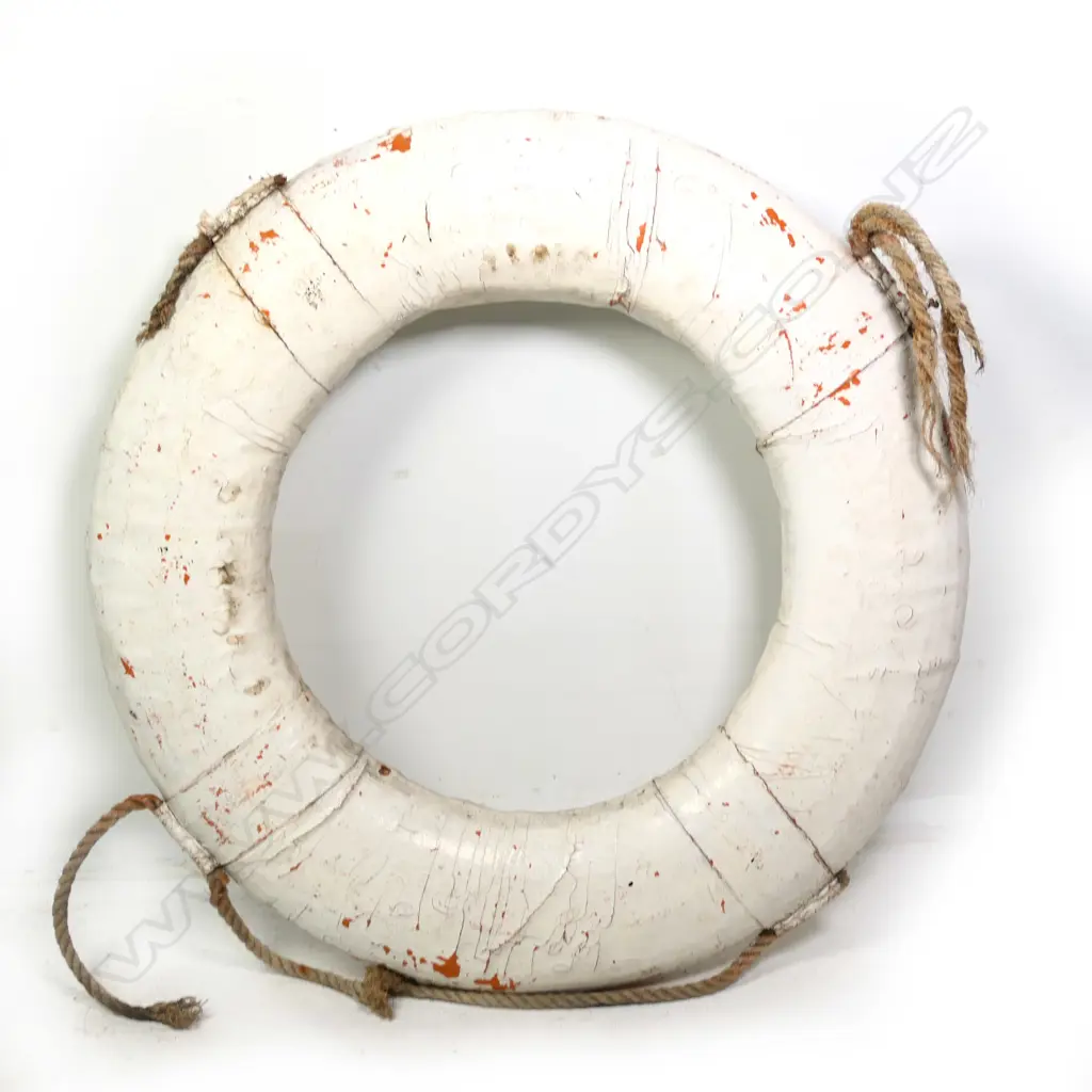 SHIPS VINTAGE LIFEBUOY - PLAIN WHITE, DIA. 750MM Image 1++