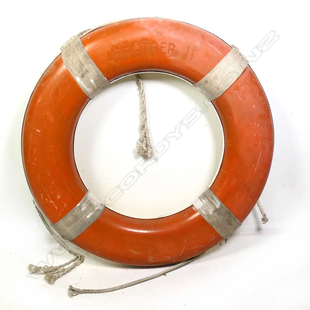 SHIPS VINTAGE LIFEBUOY - 'HEATHER 11' - DIA. 780MM Image 1++
