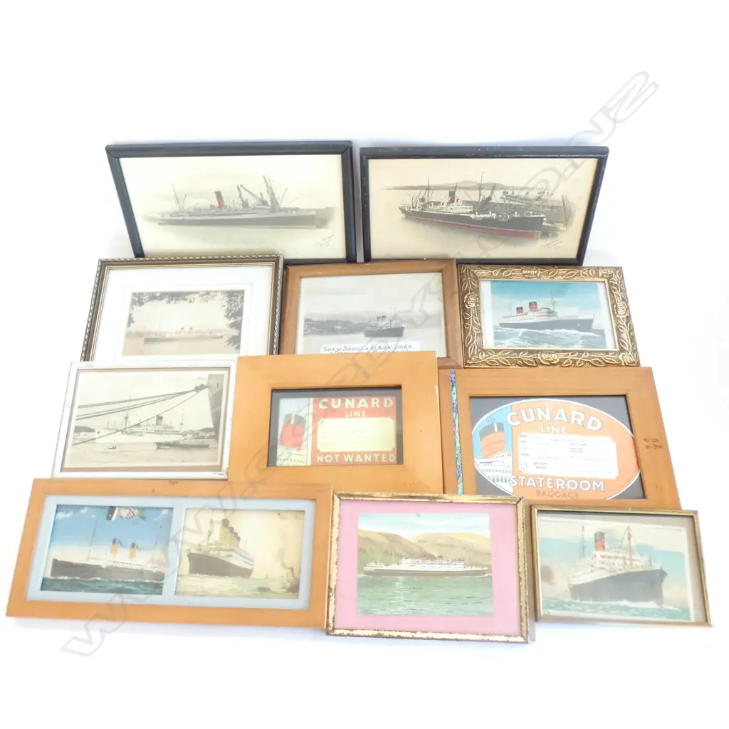 BOX SM FRAMED SHIPPING PHOTOS & MEMORABILIA Image 1++