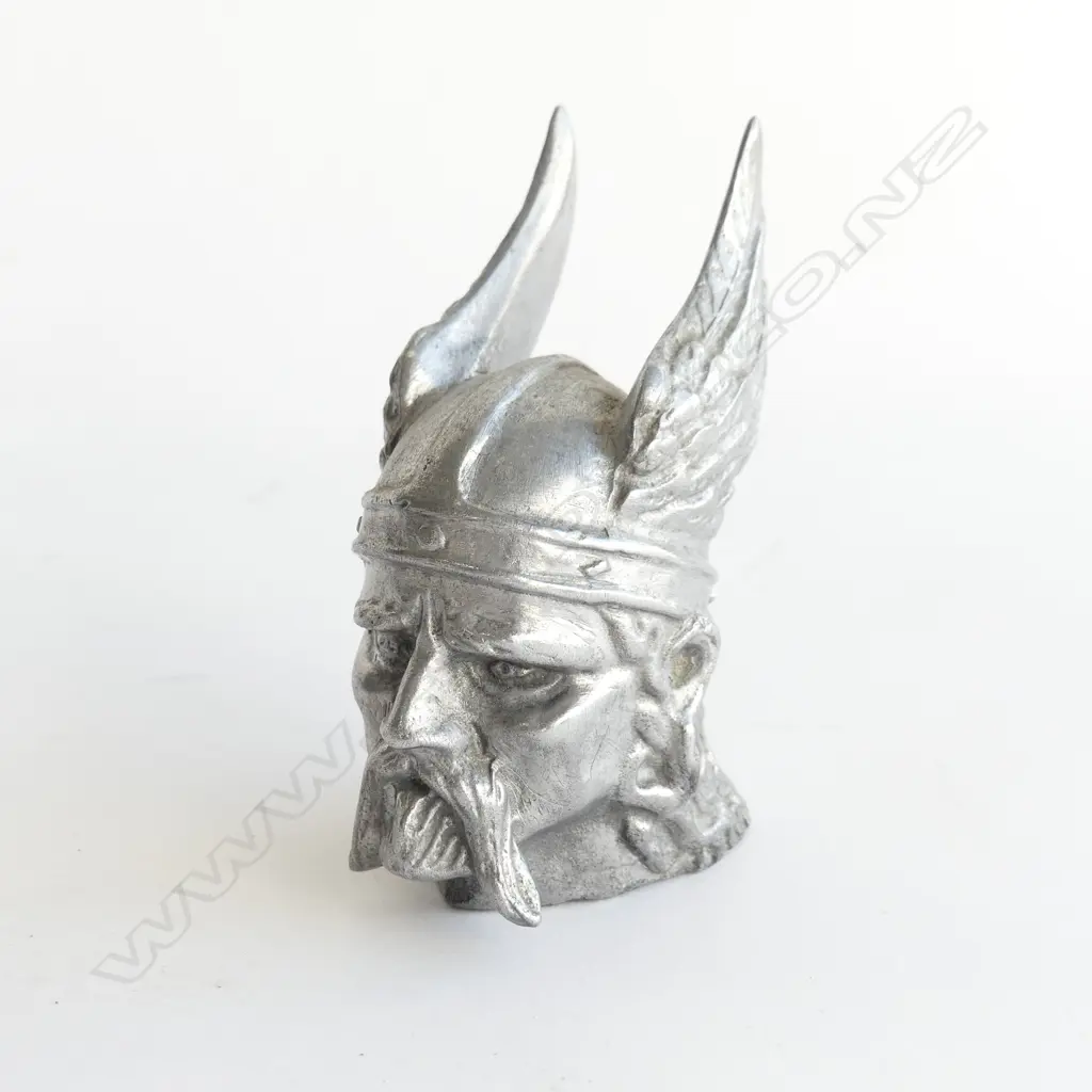 Chromed Rover Viking head car mascot, Image 1++