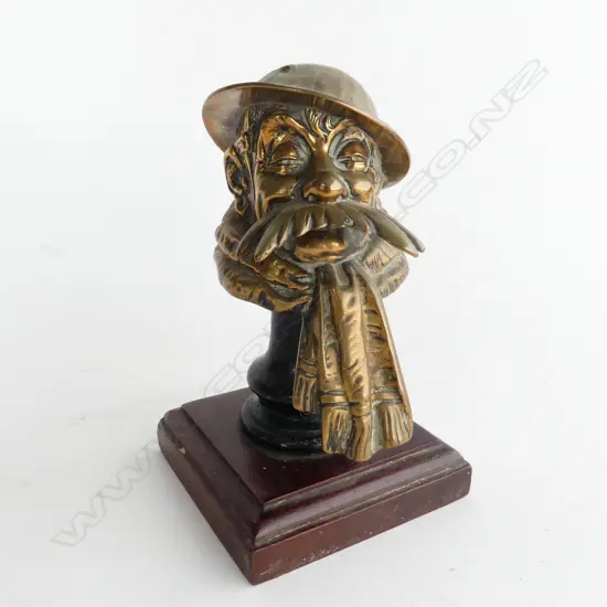 Bruce Bairnsfather bronze car mascot 'Old Bill',