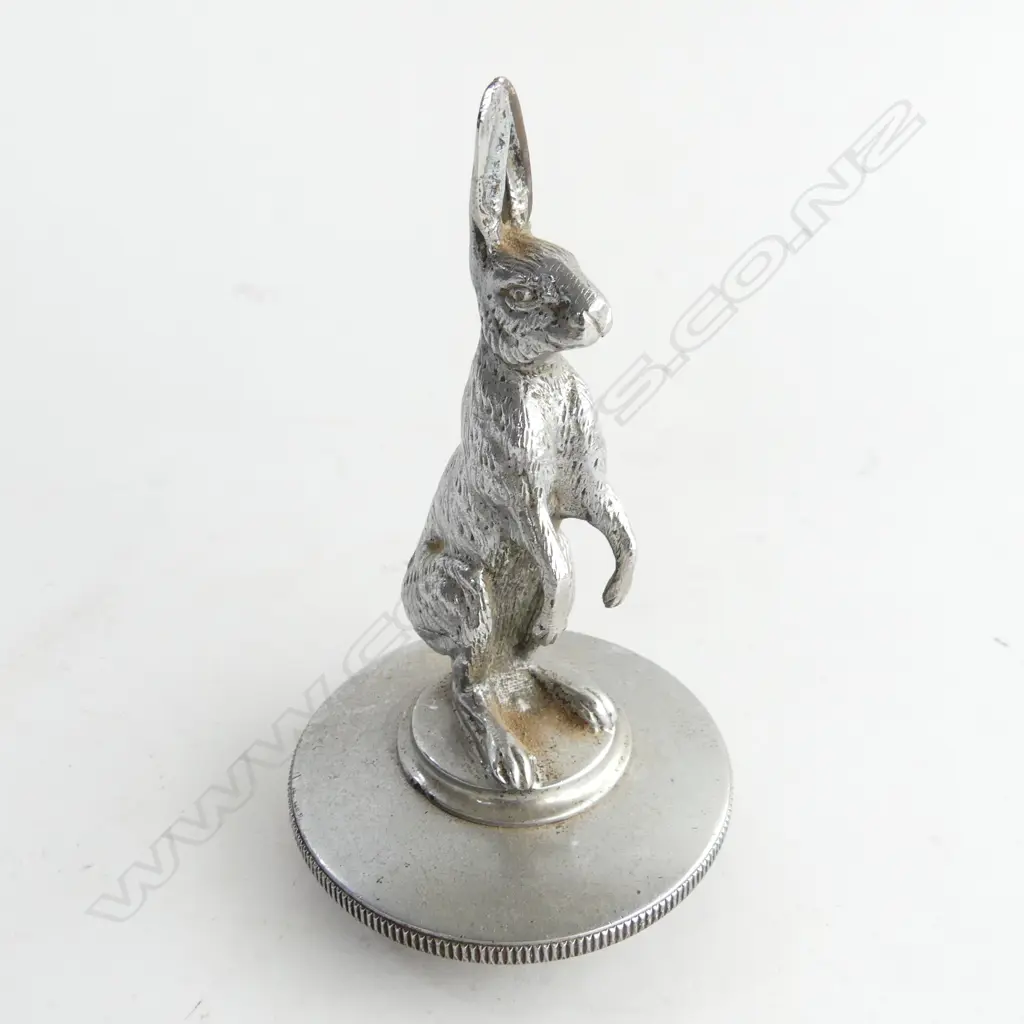 Chrome Alvis standing hare car mascot, Image 1++
