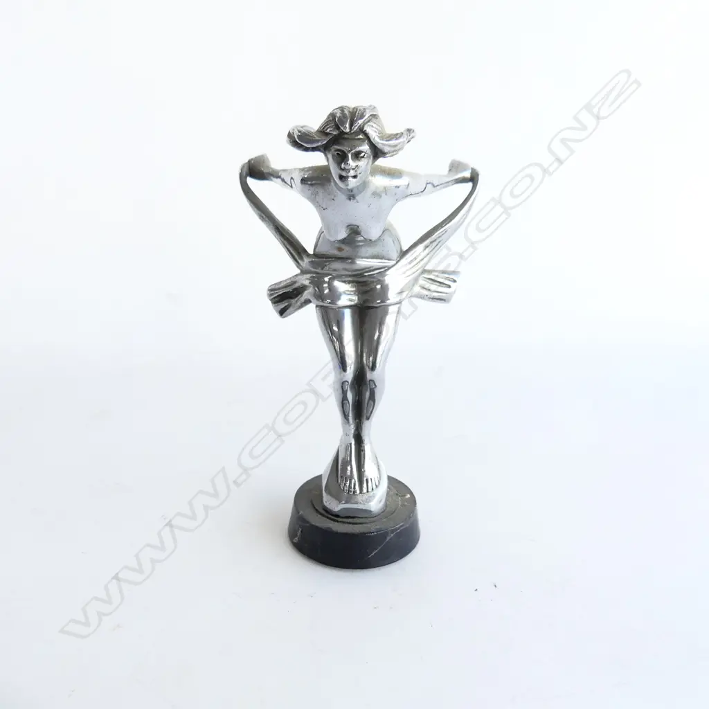 Desmo chrome lady car mascot, Image 1++