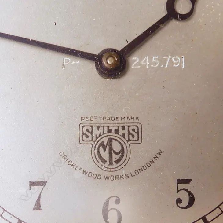 Rare 1920-30s Smiths dashboard eight-day clock, Image 1++