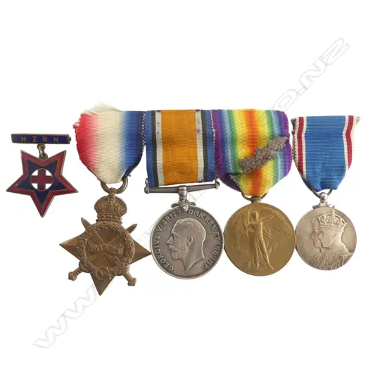 WW1 Service/Nursing and Jubilee medals to a Nurse who served in Cairo Egypt and on the Hospital Ships 'Kalyan' and 'Maheno'. Mentioned in Despatches 1918 and after discharge re-enlisted for the '37 Coronation Contingent to the UK,