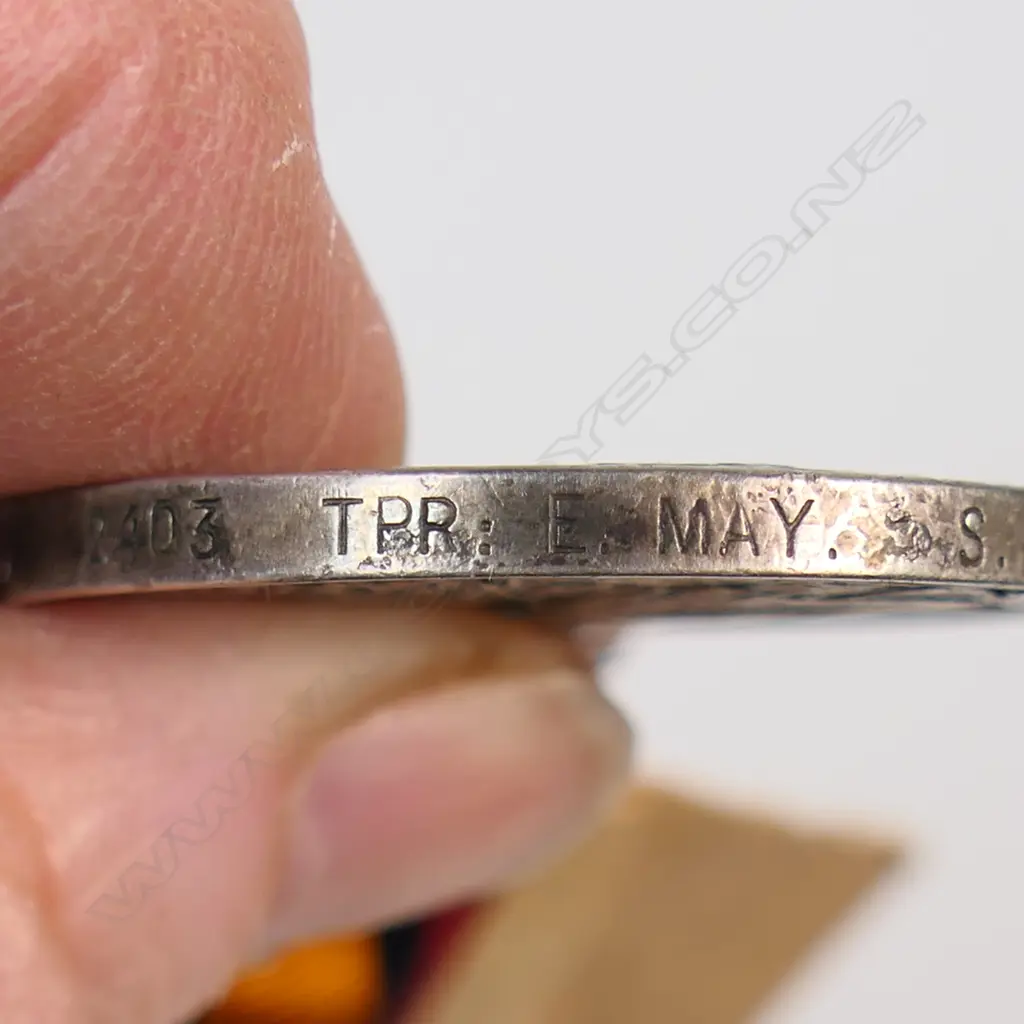 QSA with 1 clasp and WW1 trio to a NZ Vet. Corps member, Image 1++