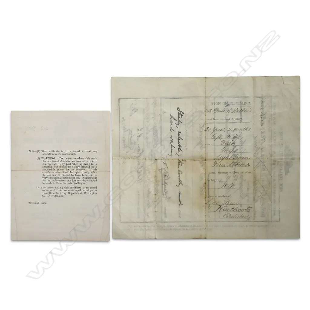 WWI ANZAC Trio; Memorial Plaque and Documents to a soldier who served in Egypt Gallipoli and France. Killed in action at the Somme, Image 1++