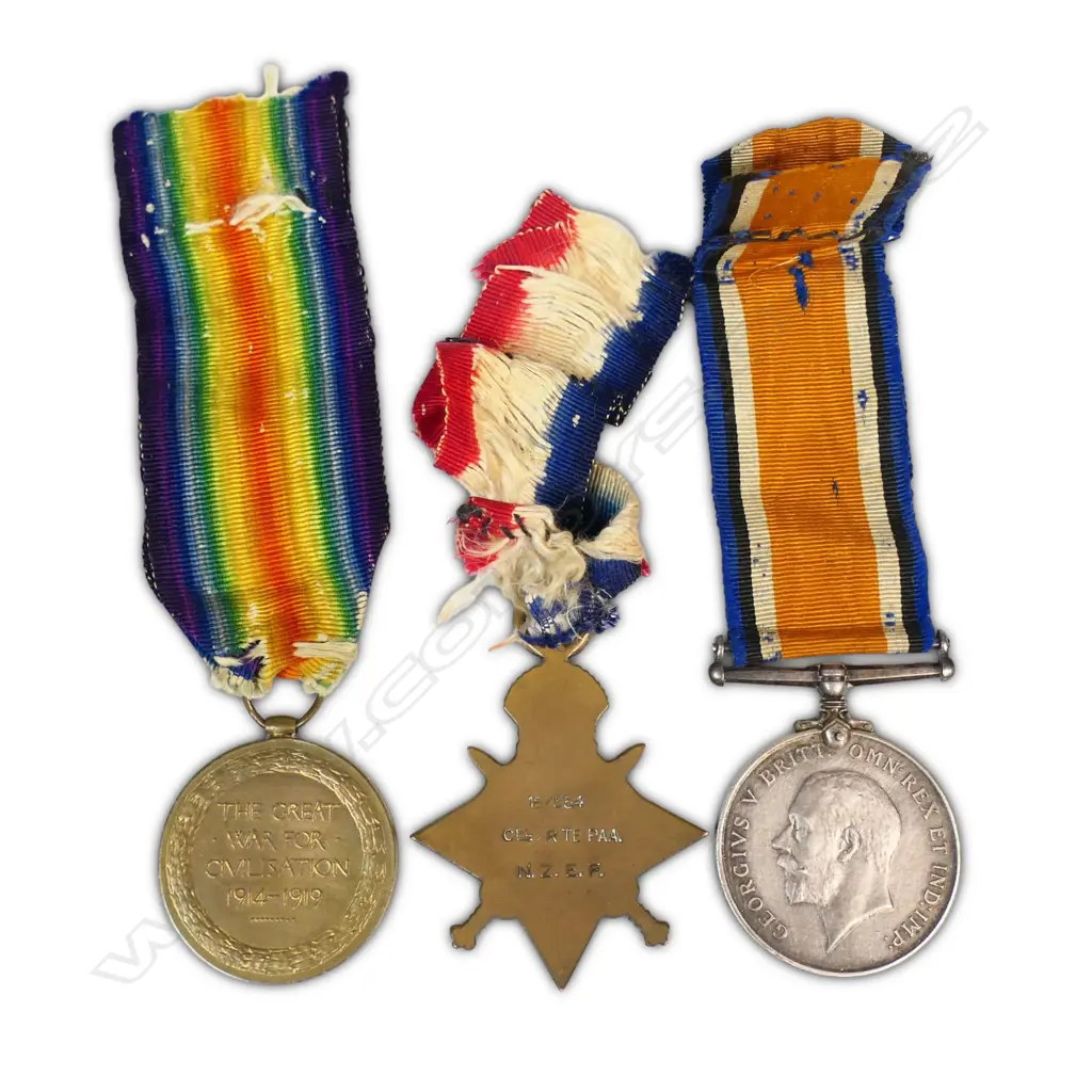 Rare WW1 trio to a member of the Māori Pioneer Battalion, Image 1++
