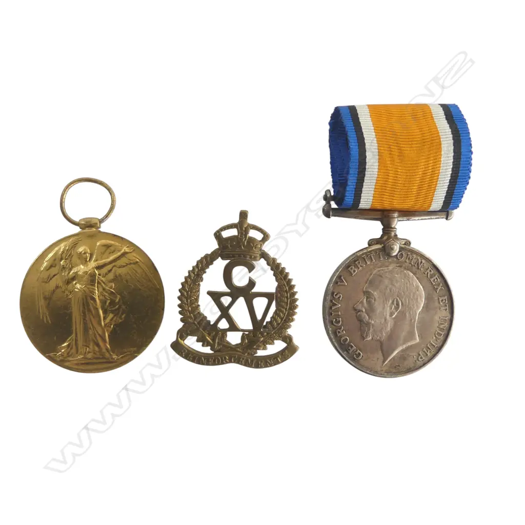 WW1 Pair to a Lyttleton Railways Fireman who served and was wounded in France; along with photos; correspondence and discharge certificates, Image 1++