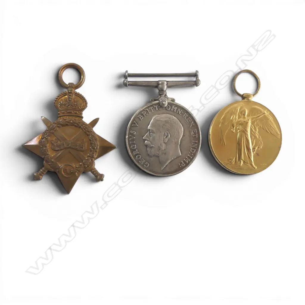 WW1 Trio to Timaru soldier who died on day one of the Battle of Flers-Courcelette a set-piece operation from 15 to 22 Sept 1916. This battle saw the first engagement of the NZ  Division on the Somme and the successful first employment of tanks in warfare*, Image 1++