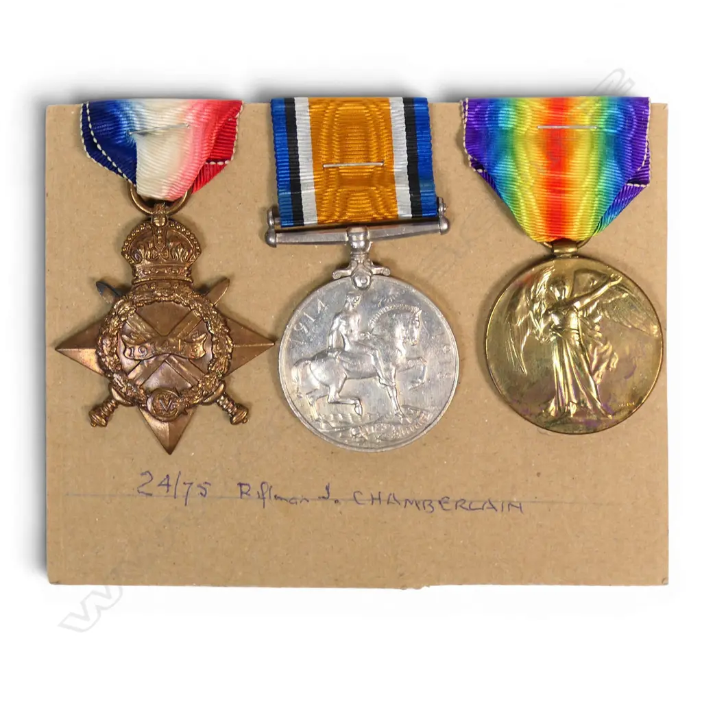 WW1 Trio to a soldier seriously wounded on the Western Front who served again in WW2, Image 1++