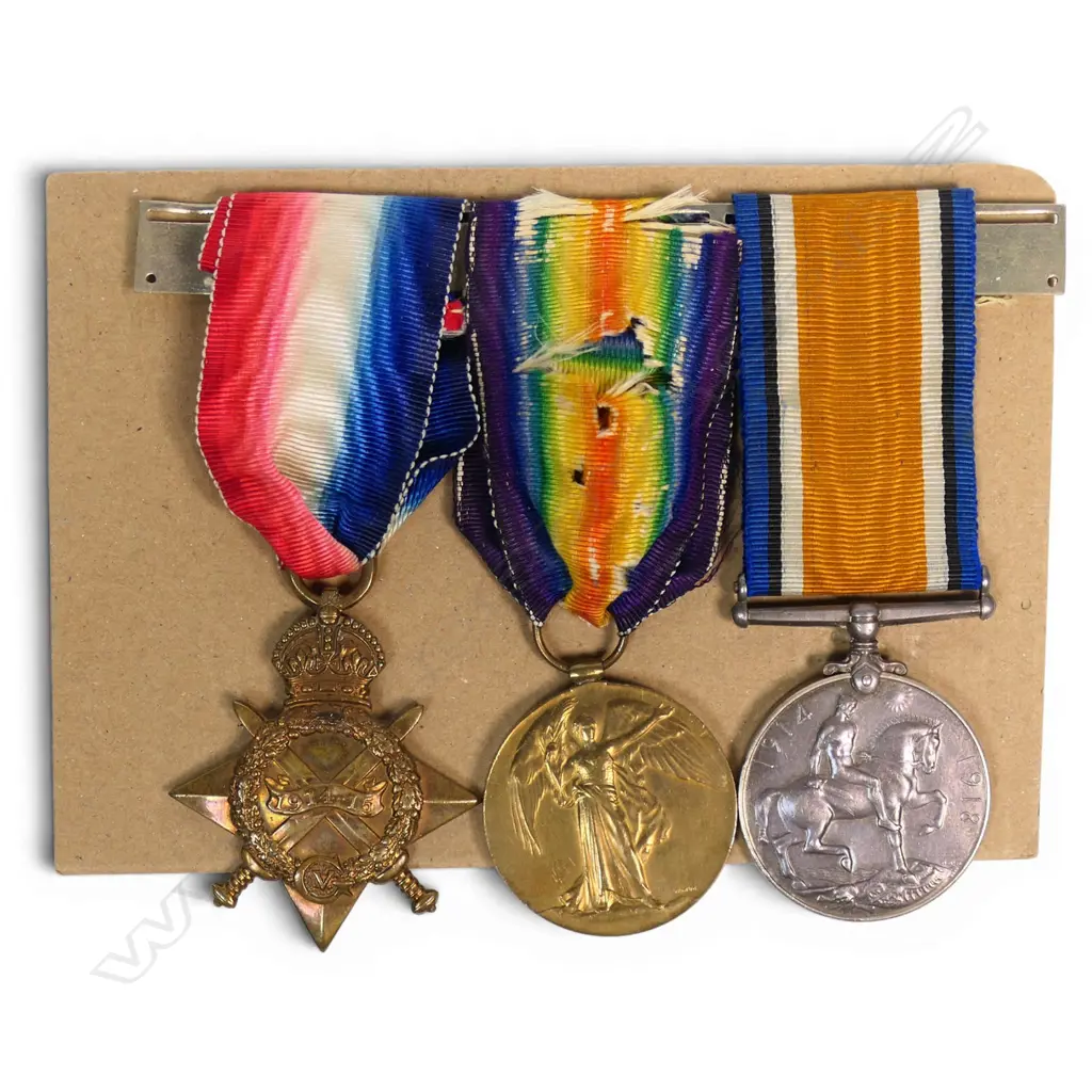 WW1 ANZAC Trio to William Clement Burdett (28 May 1886 - 22 Dec 1959) Otago. WW1 8/17  Private Otago Infantry Bn. Main Body. Egypt and Gallipoli (wounded), Image 1++