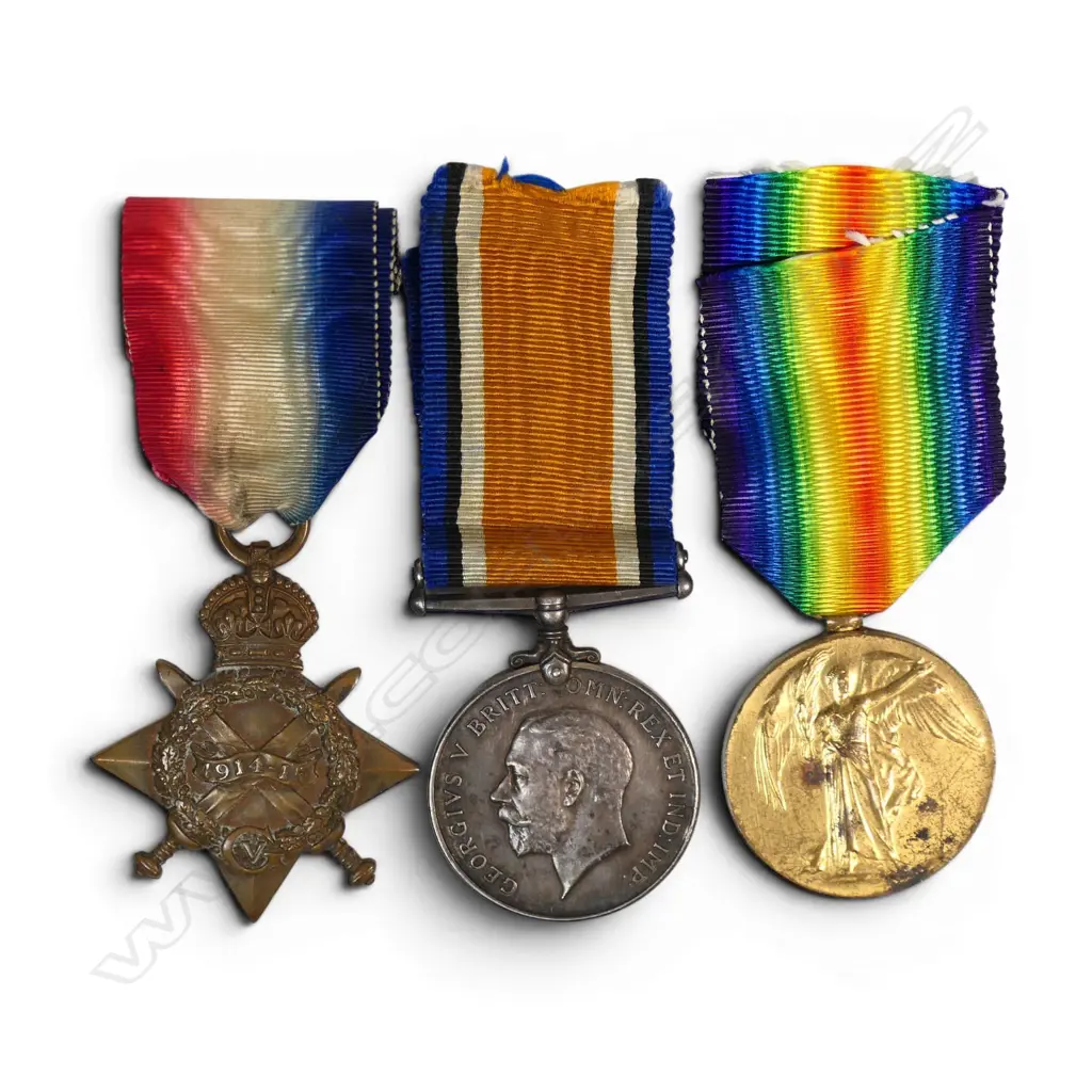 WW1 ANZAC Trio to N.C.O Medic who saw duty in Gallipoli; Flanders and France and was MiD by Haig, Image 1++