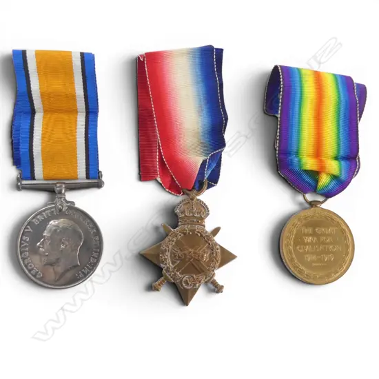 WW1 trio to ANZAC Charles Claude Craig 12/71 NZEF Sergt. Auck Infty Bn. Main Body. Egypt and Gallipoli,
