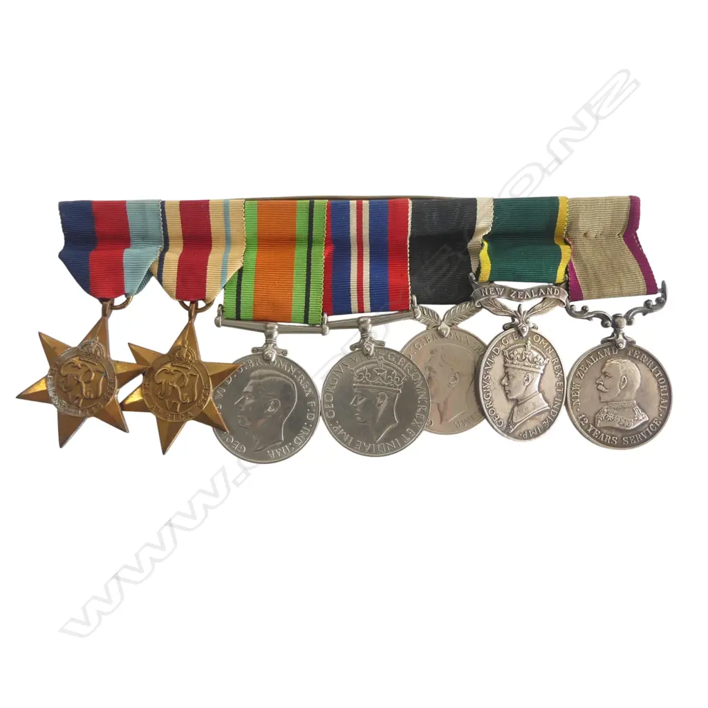 WW2 Medal Group to Prisoner of War in Italy - Ronald Melville Jack (29 Aug 1902 - 2 Mar 1971) WW2 9536 W.O.2 5th Field Ambulance NZ Medical Corps, Image 1++