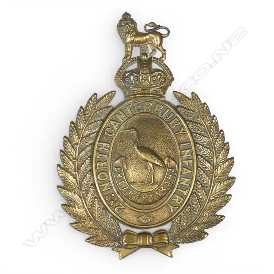 2nd NTH CANTY INFANTRY Bn HELMET PLATE c.1903