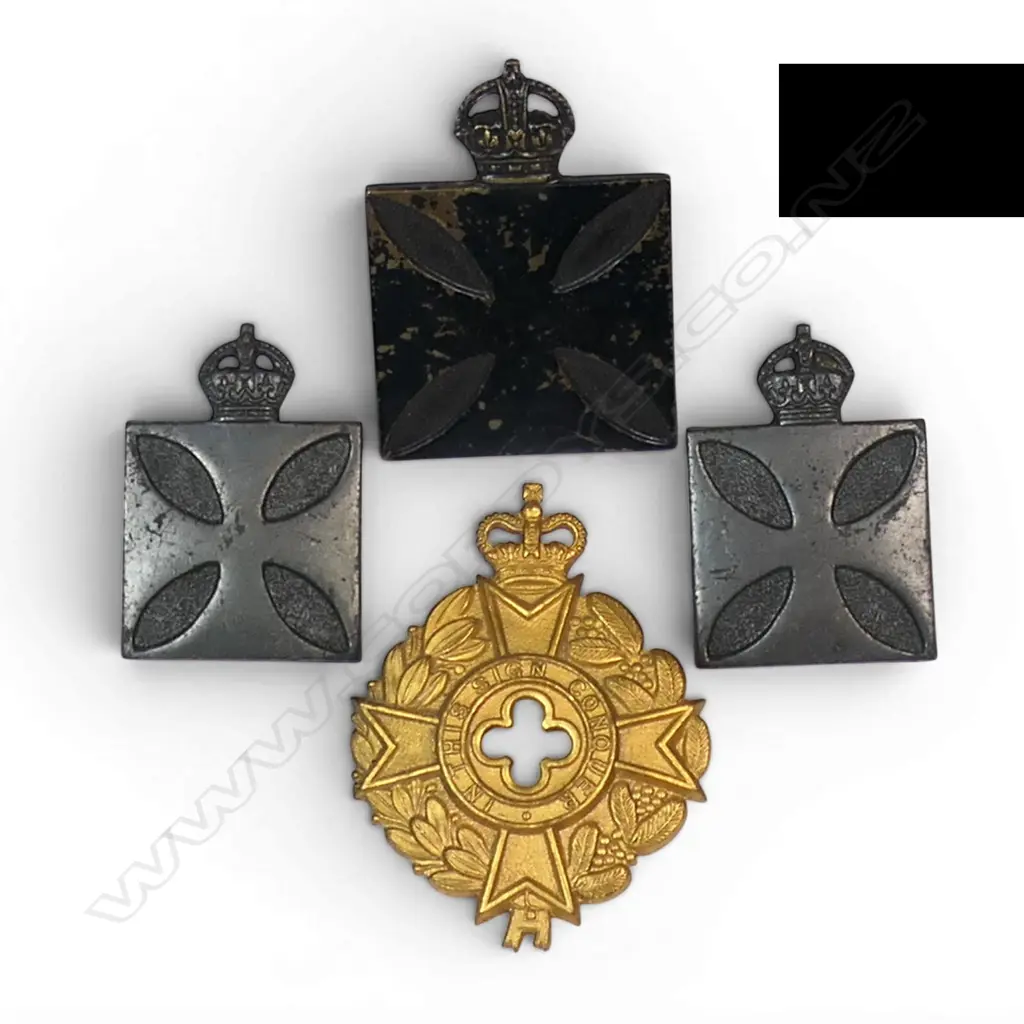 8/81 8/84 OLDHAM $210 CHAPLAINS DEPT CAP & COLLAR BADGES KC,BB + AUST CHAP. DEPT, QC, Bra Image 1++