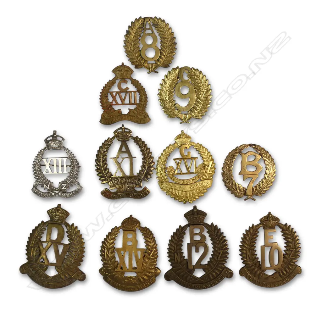 OLDHAM $1500. 11 x REINFORCEMENT BADGES 7th to 17th Image 1++