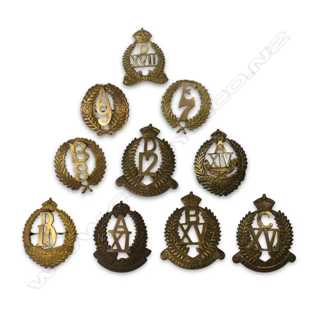 OLDHAM $1300. 10 x REINFORCEMENT BADGES 7th to 12th + 14th to 17th Image 1++