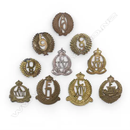 10 VARIOUS NZ REINFORCEMENTS BADGES