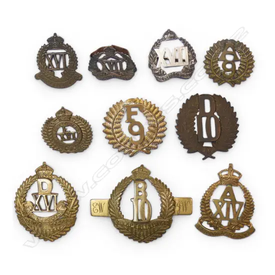 10 VARIOUS NZ REINFORCEMENTS BADGES