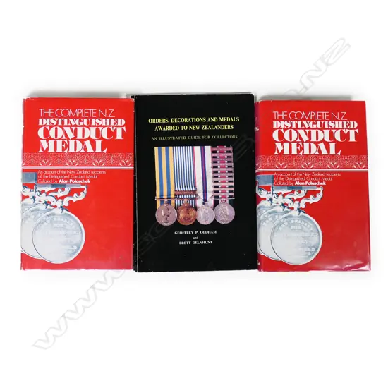 Three medal reference books,