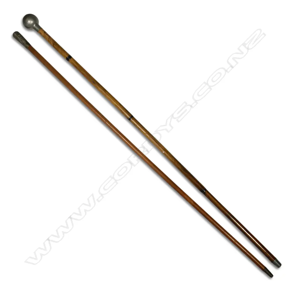 Two NZ military swagger sticks, Image 1++