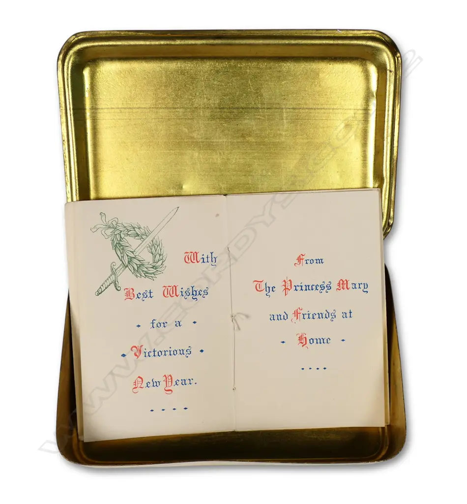 A Queen Mary Christmas 1914 gift tin, Image 1++