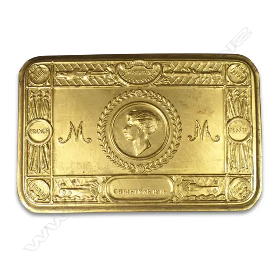 A Queen Mary Christmas 1914 gift tin,