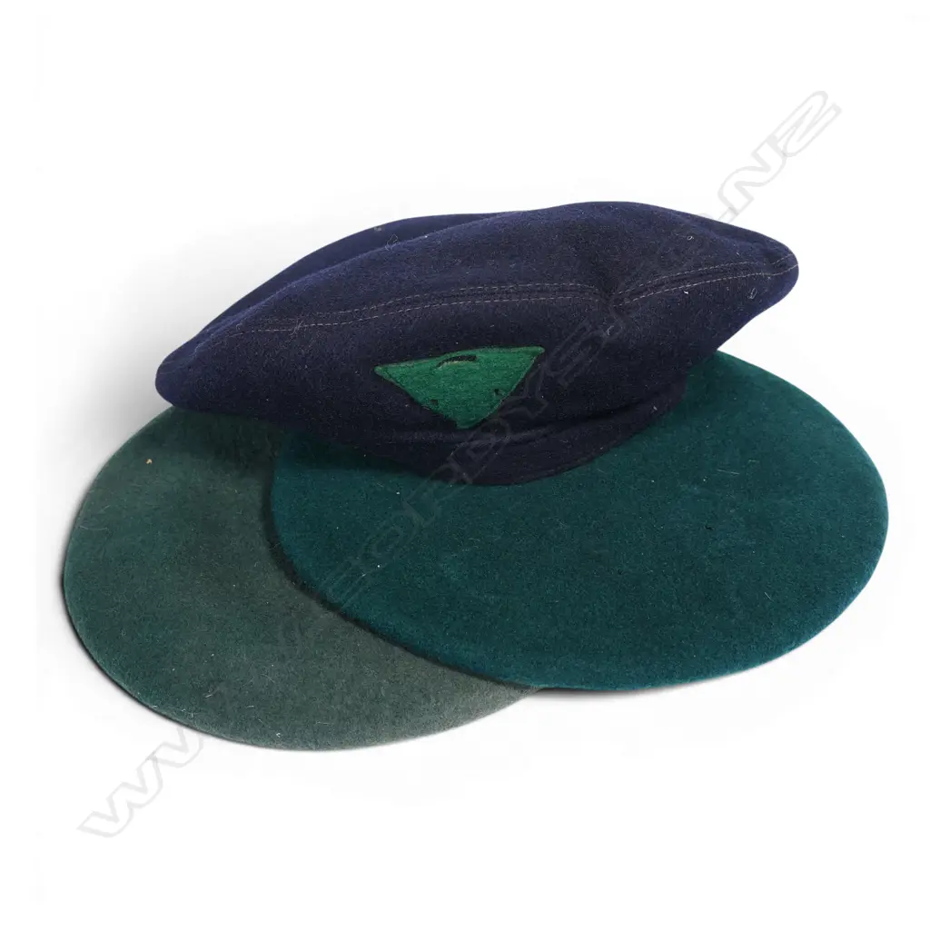Three woollen military berets, Image 1++