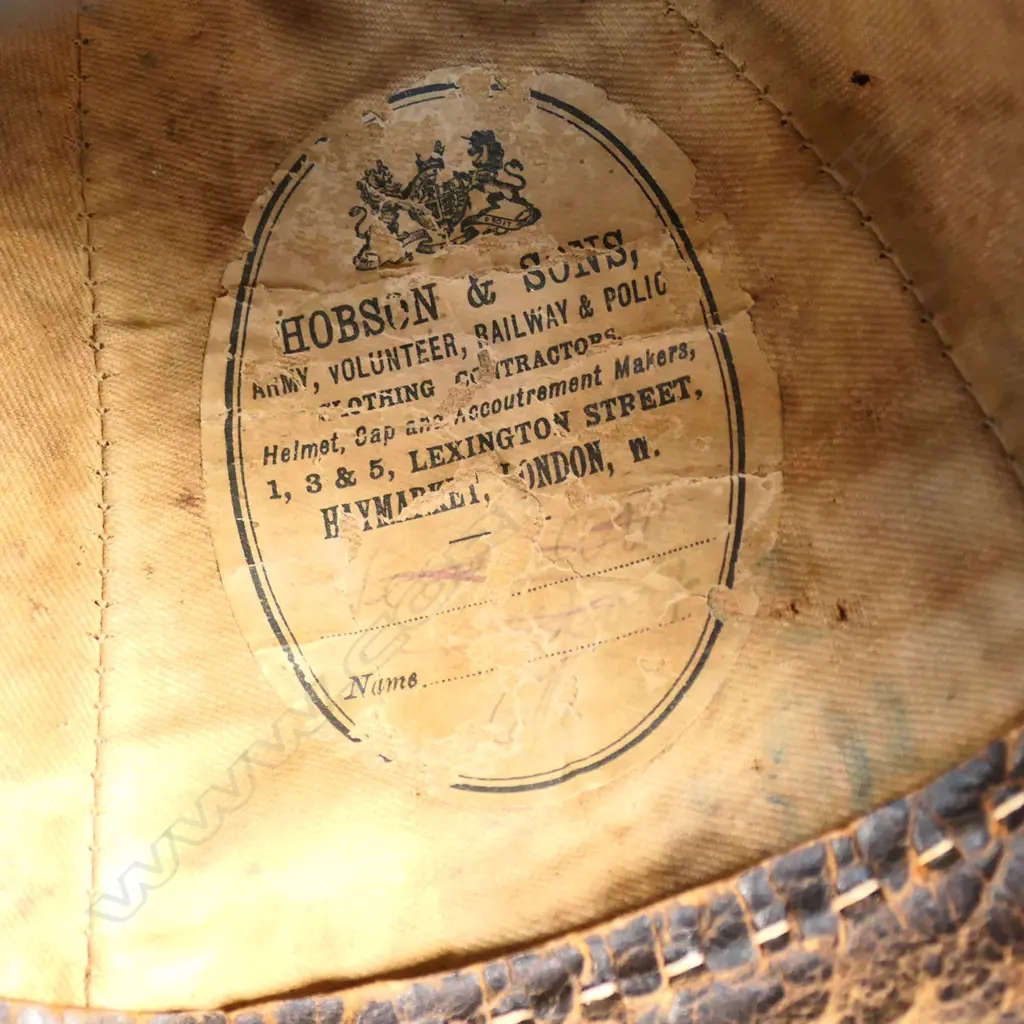 Late 19th century volunteers helmet, Image 1++