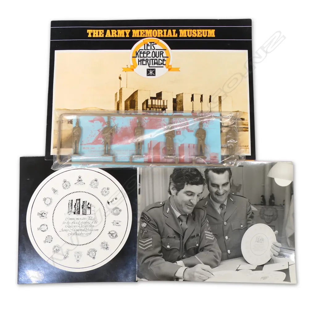 Four pieces of the Army Memorial Museum ephemera, Image 1++