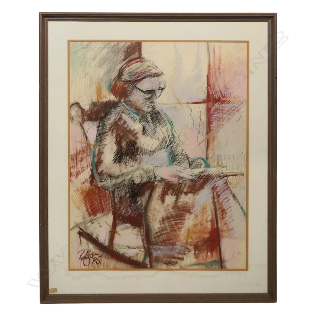 Simon Payton Portrait of an elderly woman 1985, Image 1++