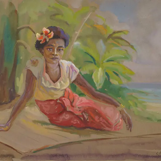 Kitty Airini Vane Polynesian girl 1945-1959,