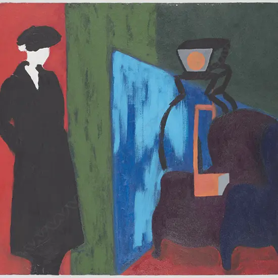 Artist Unknown Woman in a room,