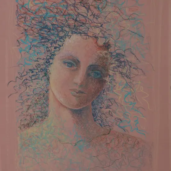Gill Hubble Portrait of a girl 1986