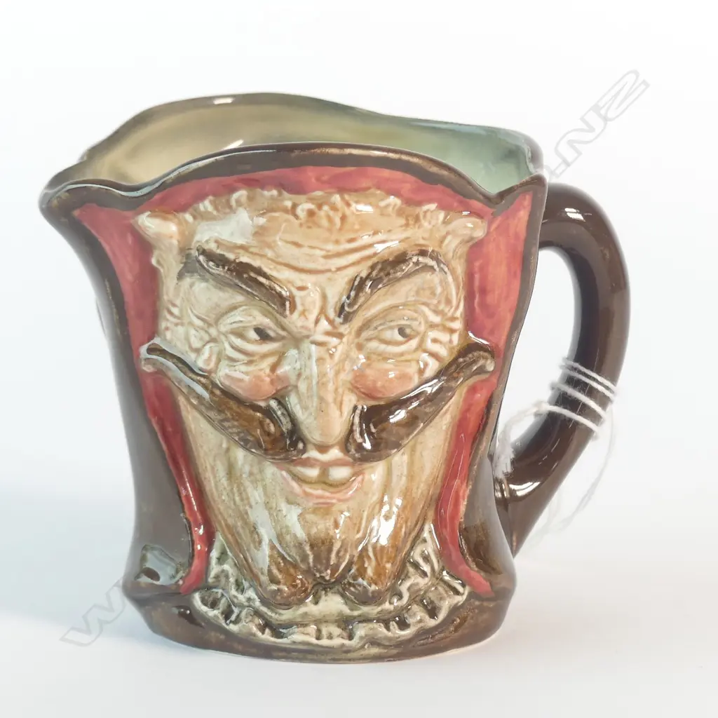 MEPHISTOPHELES DOUBLE CHARACTER JUG; SMALL WITH POEM ON BASE. H.80mm Image 1++