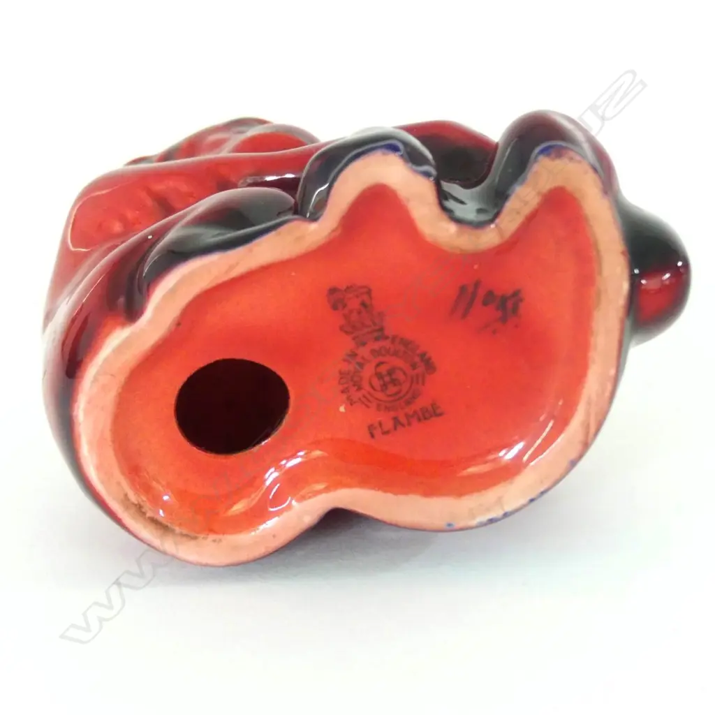 DOULTON FLAMBE MONKEYS; SIGNED NOKE  H.70mm  (AF) Image 1++