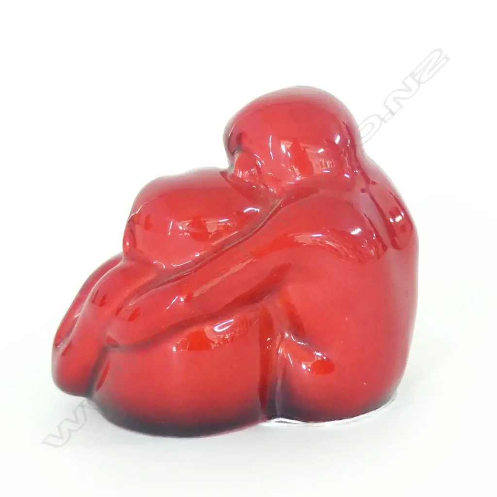 DOULTON FLAMBE MONKEYS; SIGNED NOKE  H.70mm  (AF) Image 1++