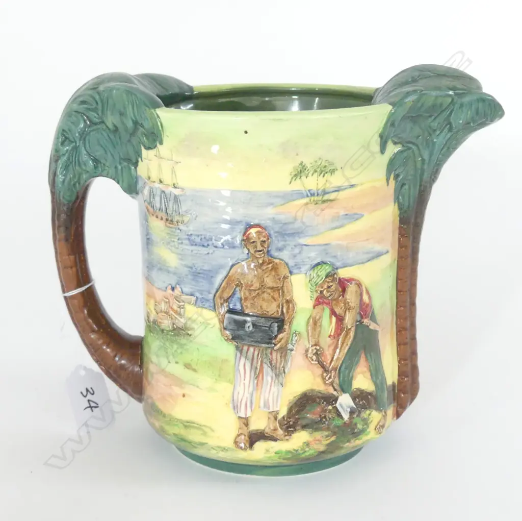 DOULTON LTD ED. "TREASURE ISLAND" JUG DESIGNED BY NOKE 21/600 H.195mm Image 1++