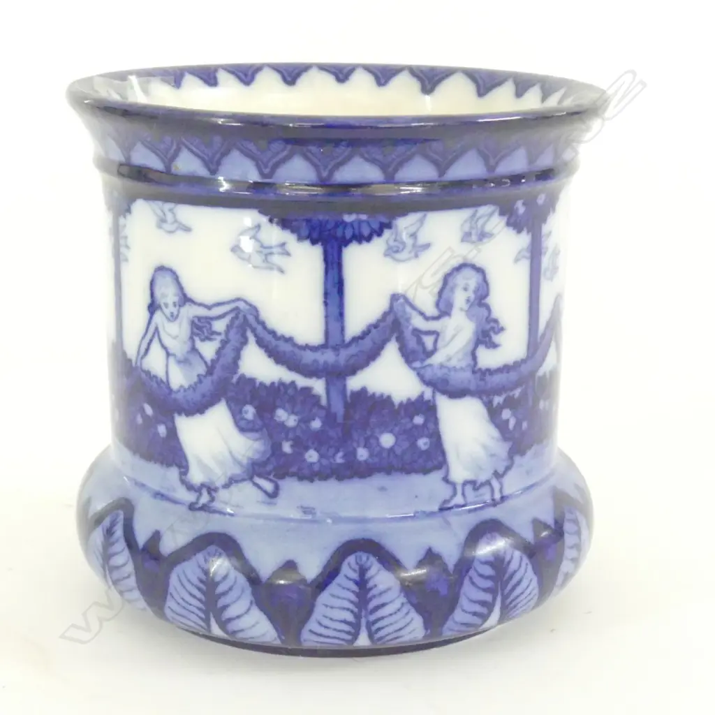 DOULTON MORRISIANWARE JARDINERE WITH SIX DANCING MAIDENS. H.125mm Image 1++