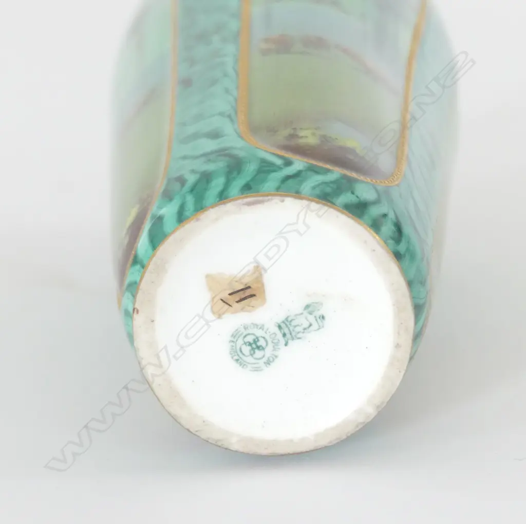 DOULTON BONE CHINA HANDPAINTED VASE IN THE MANNER OF J.H PLANT. Image 1++