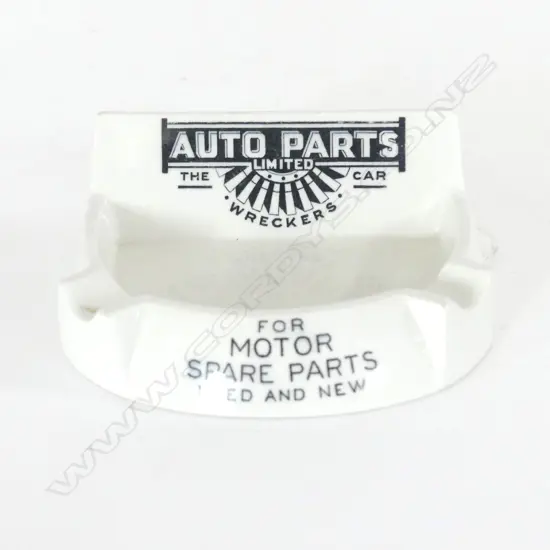 DOULTON "AUTO PARTS LTD" CHINA ASHTRAY W.95mm